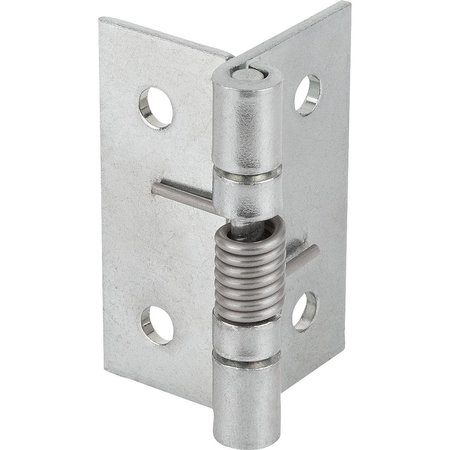 KIPP Spring Hinge Spring Open A=50, B=50, Aluminum Bright K1173.250500